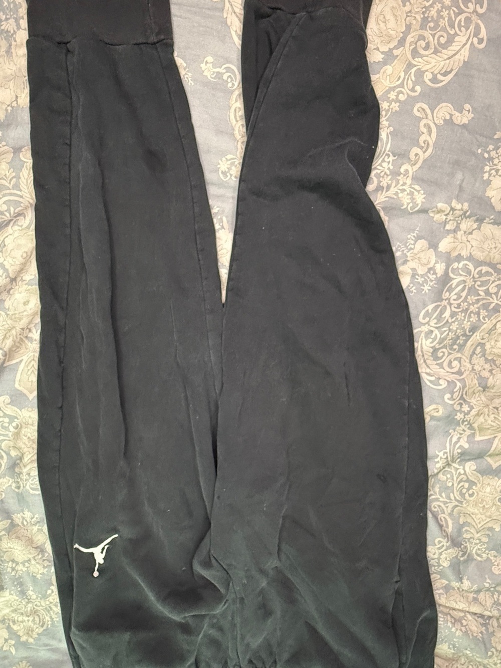 Jordan Black Men's Sweatpants with White Jumpman Logo